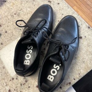 Boss Black Leather Shoes